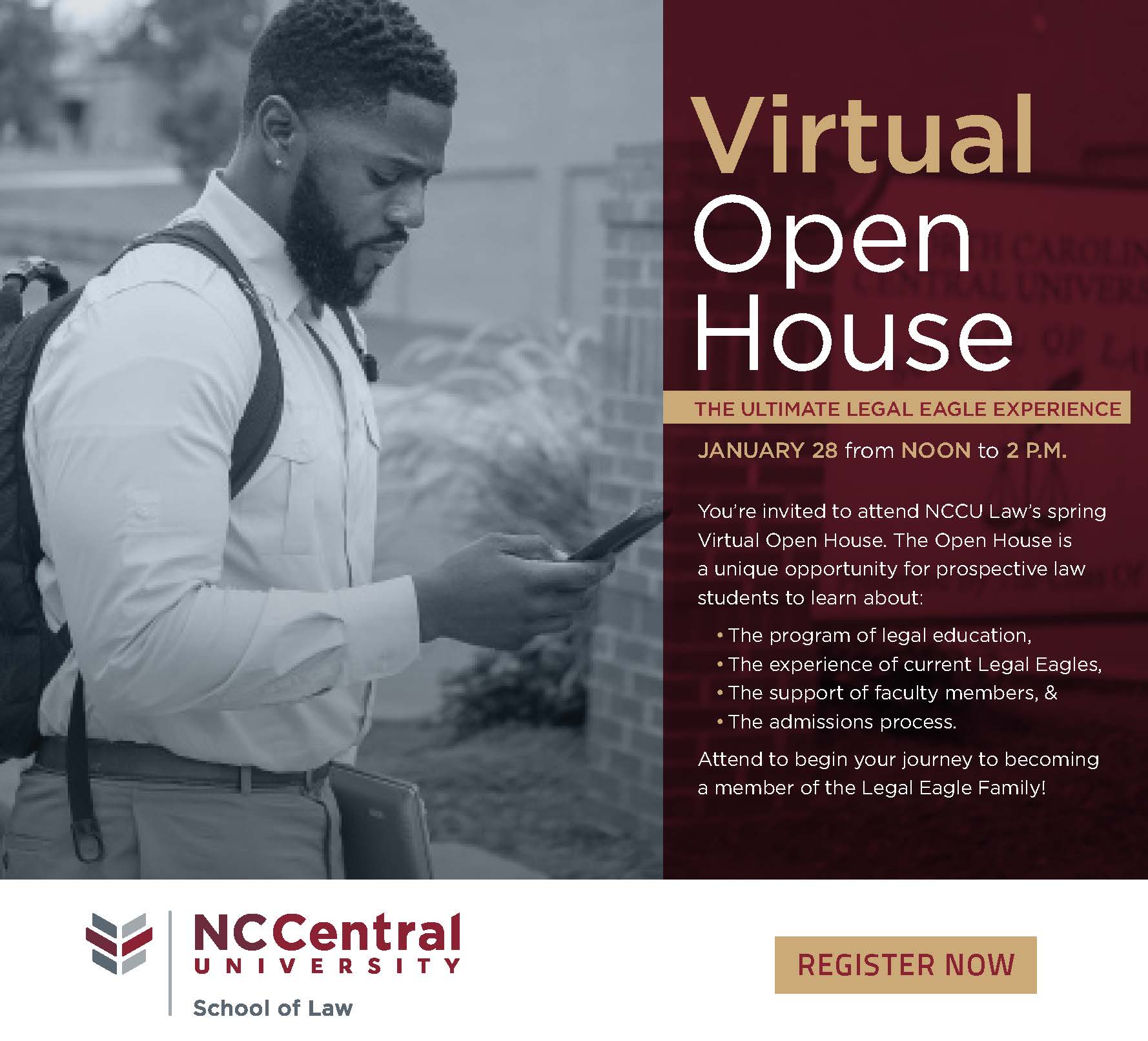 NCCU School of Law Virtual Open House: The Ultimate Legal Eagle Experience
