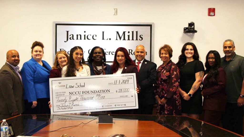 NCCU Law Awarded $28,000 in Julian T. Pierce Student Scholarships